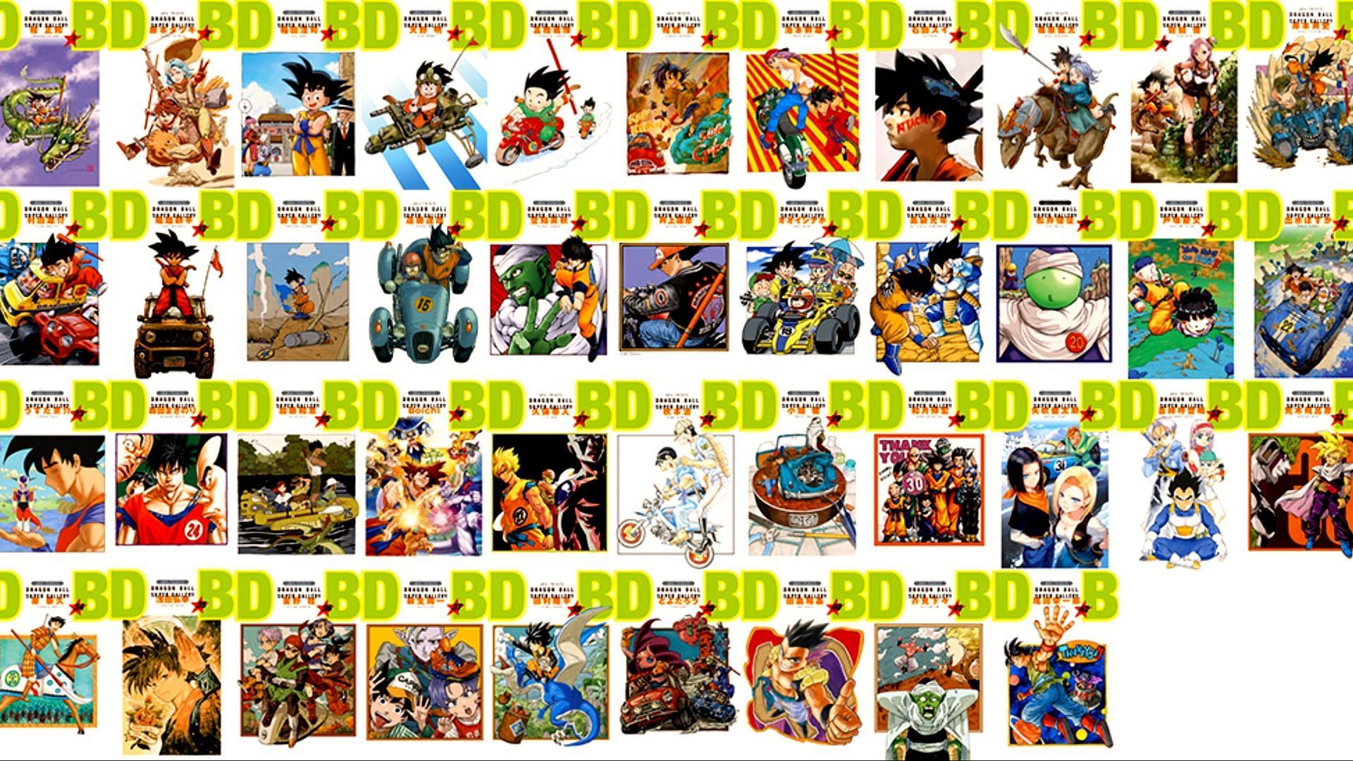 Every volume cover art from the special box set (Image via Shueisha)
